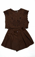 Embroidery Top/Short Set