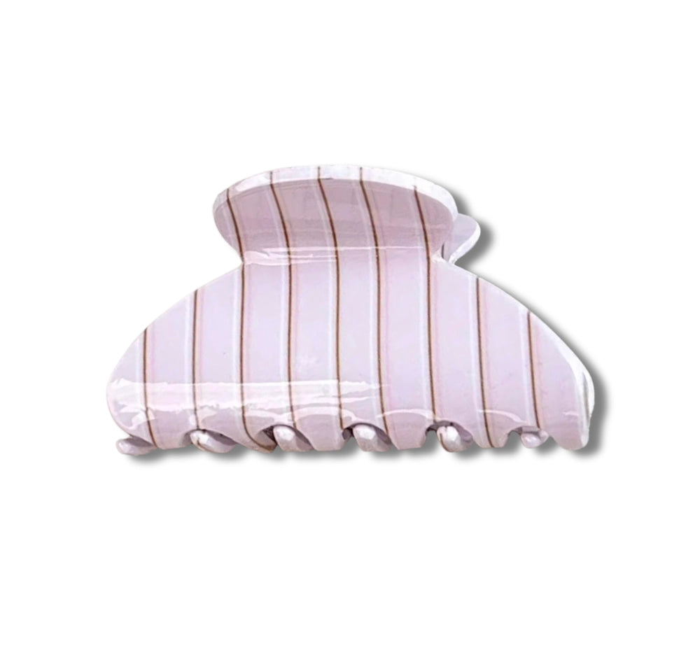 Fine Stripes Claw Clip