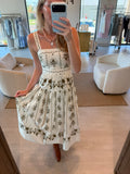 Sleeveless Drop-Waist Midi Dress
