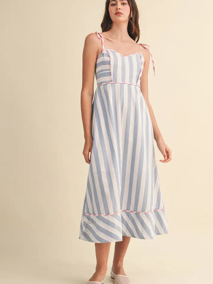 Striped Midi Dress