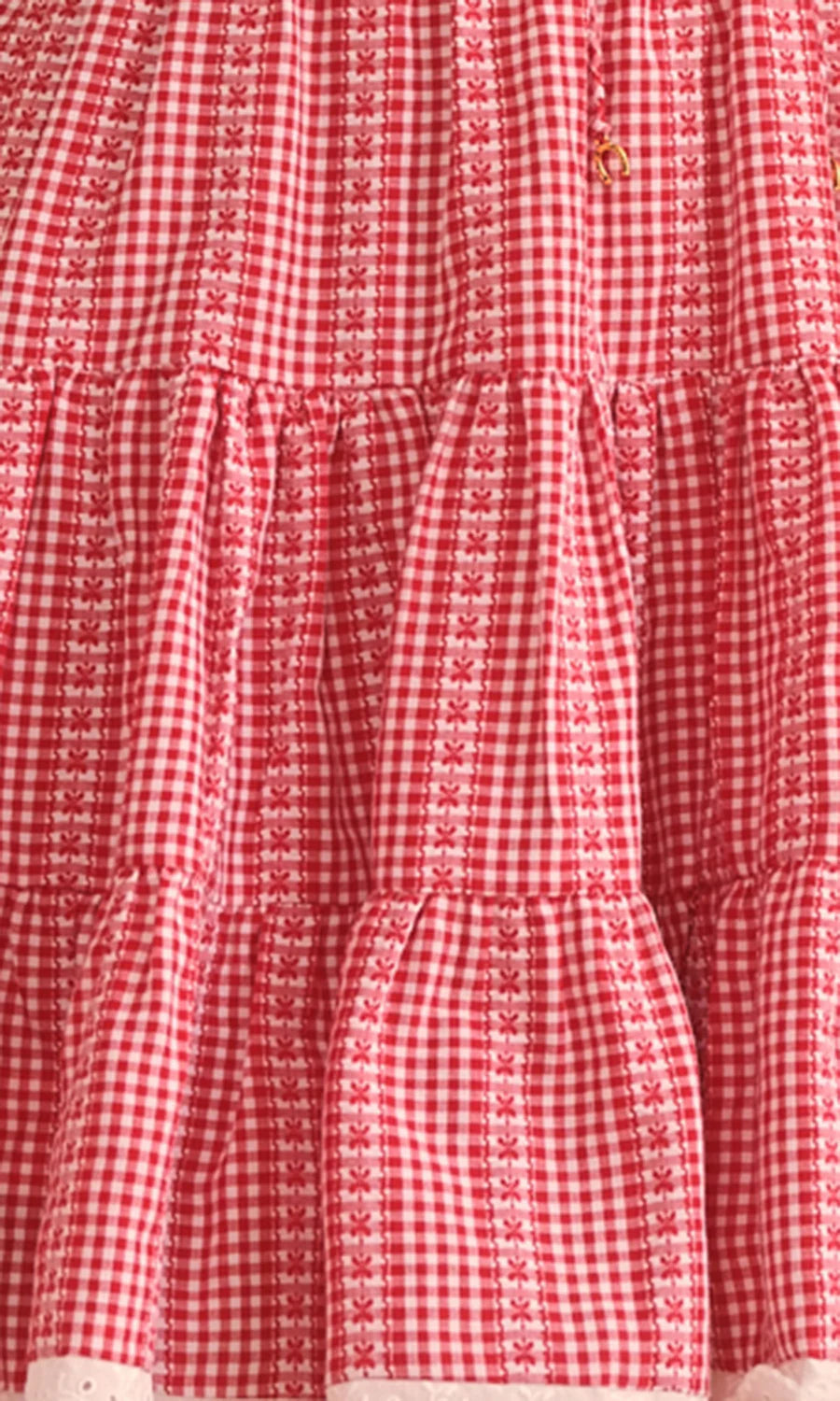 Asterid Floral Stripe Gingham Mini Dress