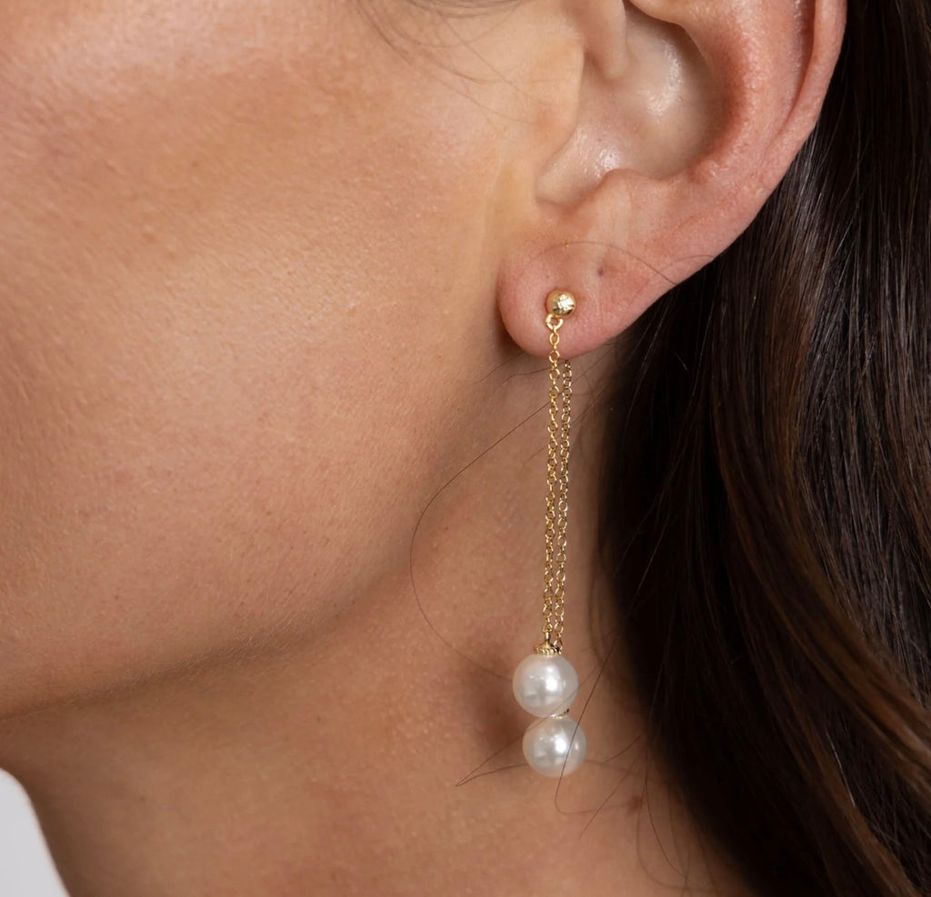 Xana Double Pearl Dangle