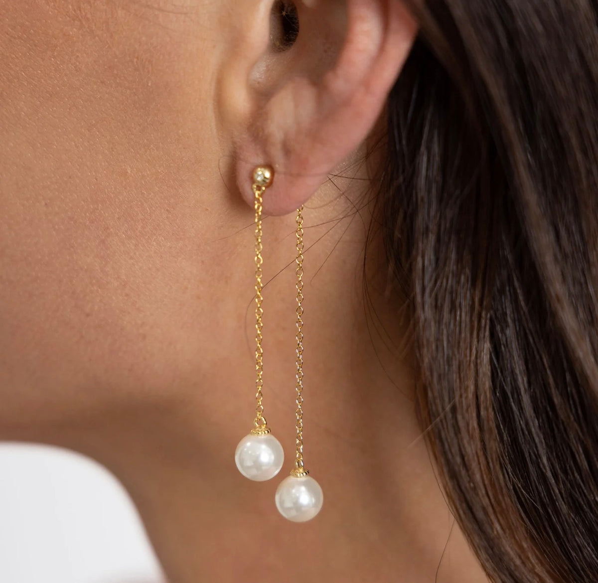 Xana Double Pearl Dangle