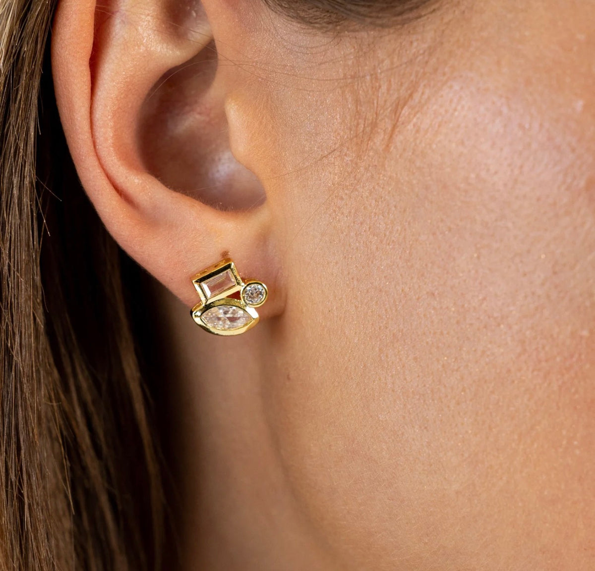 Amber Studs