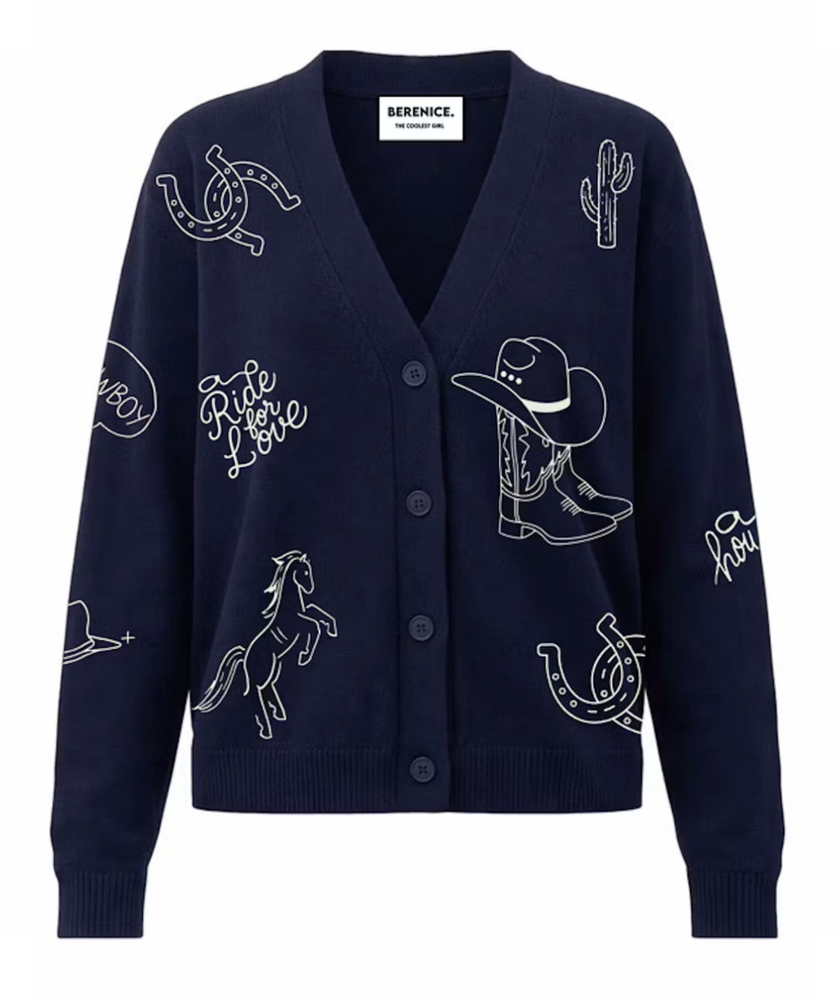 Western Embroidered Cardigan