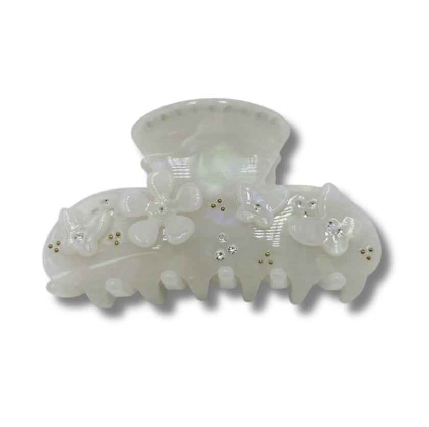 Floral Sunshine Bloom Claw Clip
