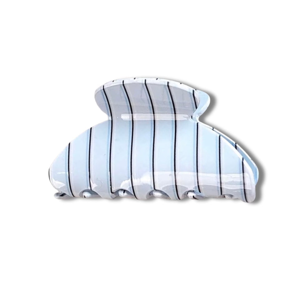 Fine Stripes Claw Clip