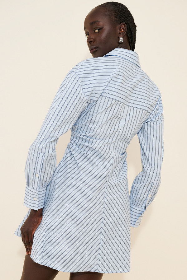 Stripe Mini Shirt Dress