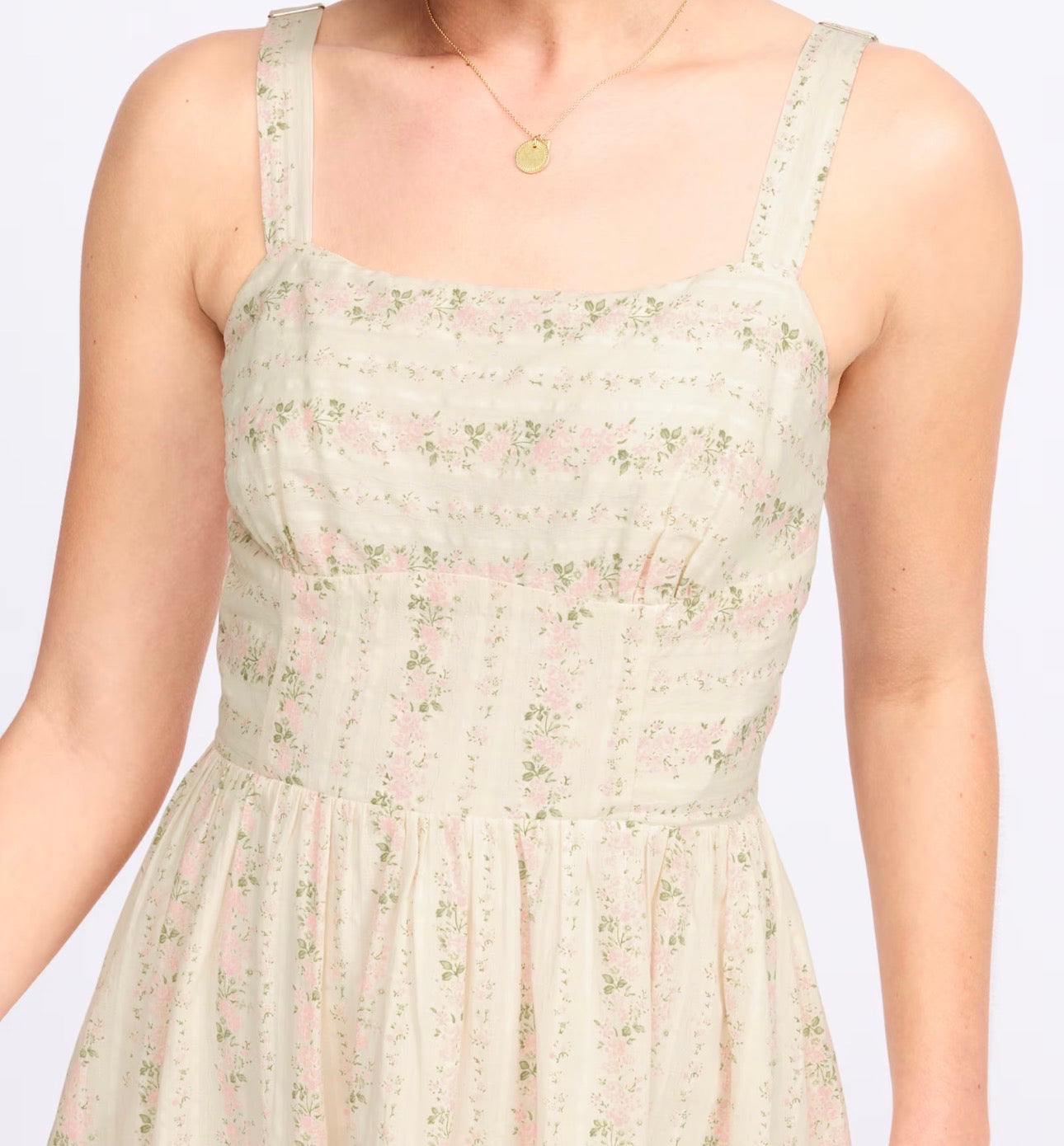 Kira Square Neck Midi Dress