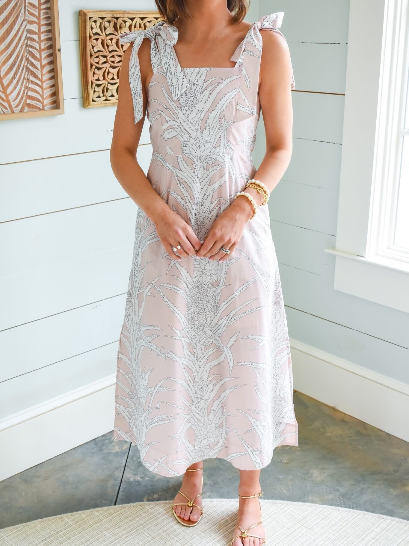 The Pink Palm Dress