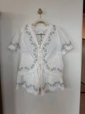 Embroidered Top/Short Set