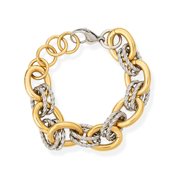 Roxy Two Tone Bracelet