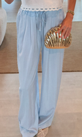 Wide Leg Drawstring Pants