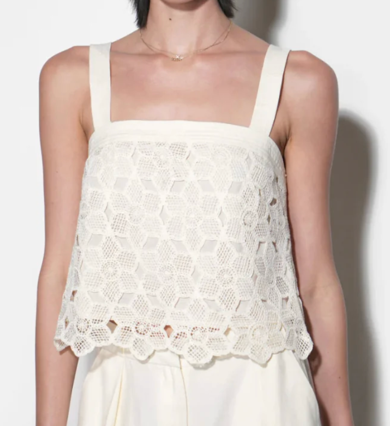 Kandace Crochet Lace Sleeveless Top