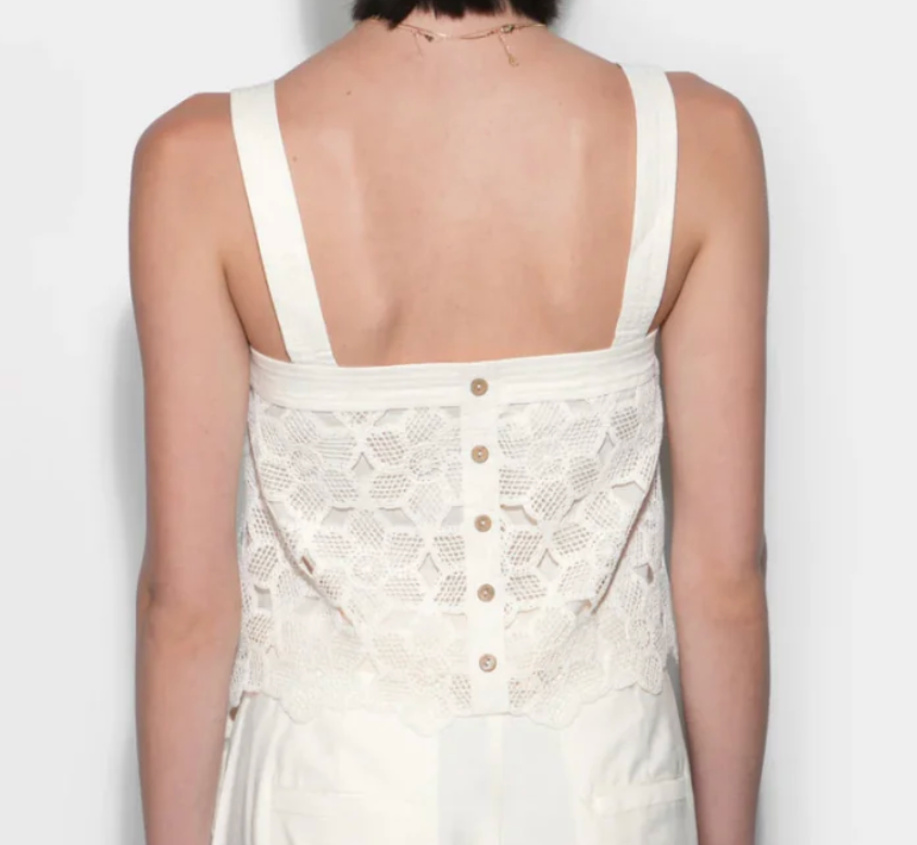 Kandace Crochet Lace Sleeveless Top