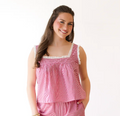 Gingham Babydoll Top