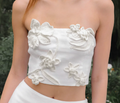 Crochet Flower Bandeau Top