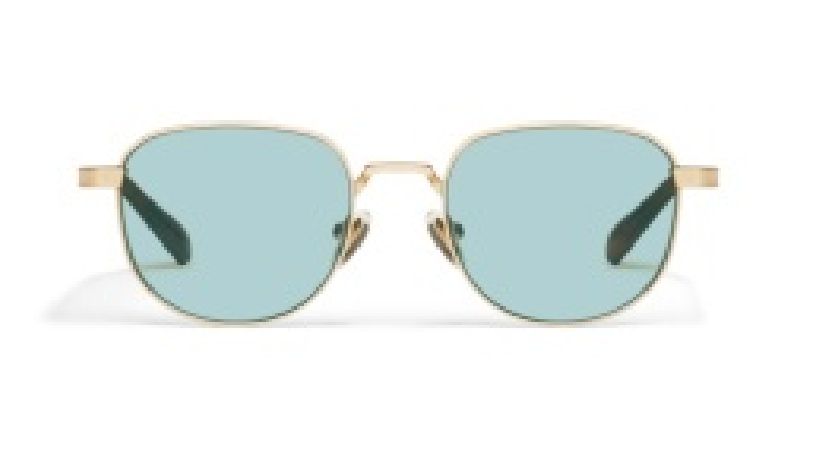 Born Ready Sunglasses / Gold / Aqua