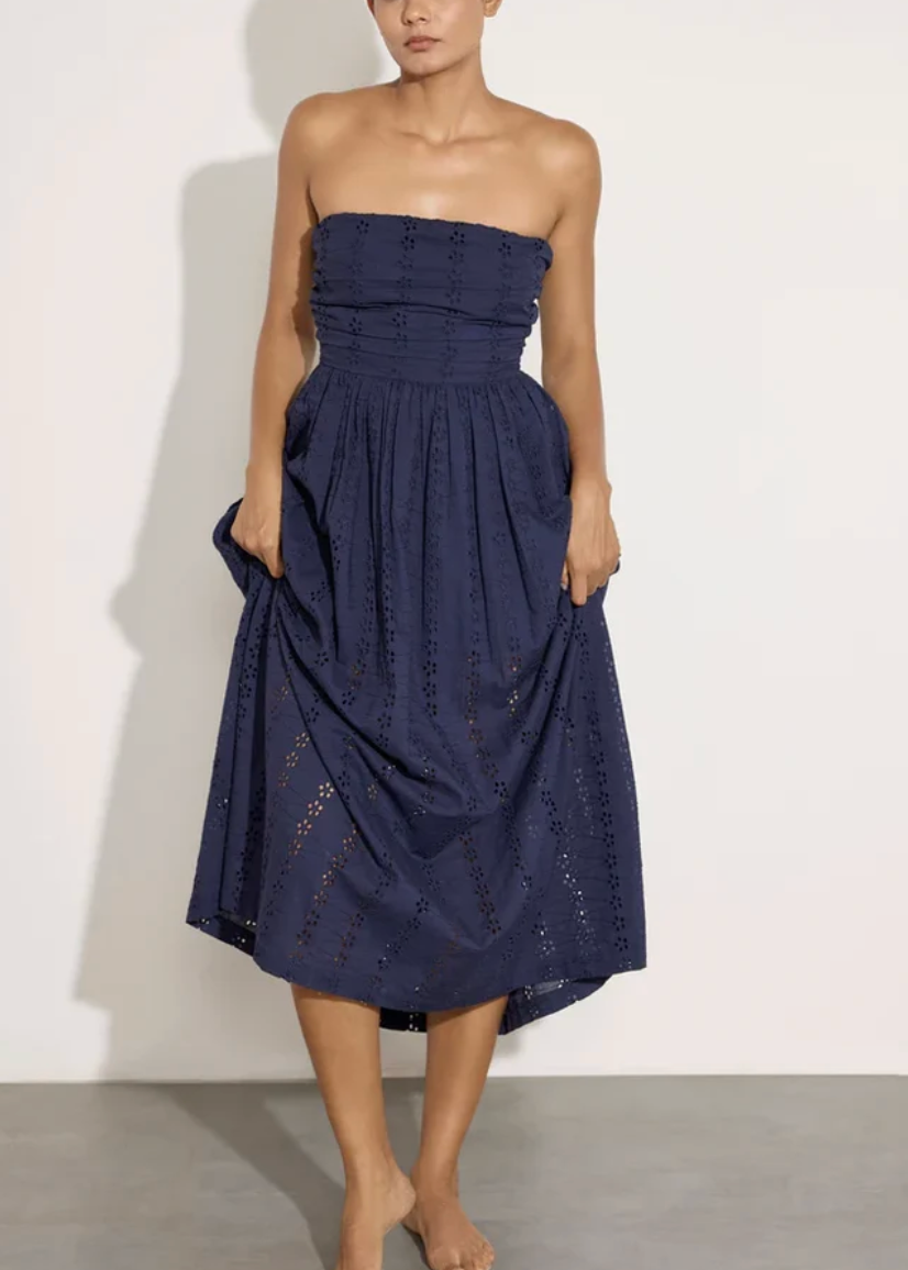 Strapless Tie Back Dress