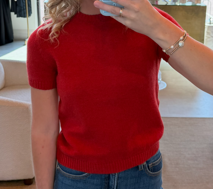 Short Sleeve Knit Top