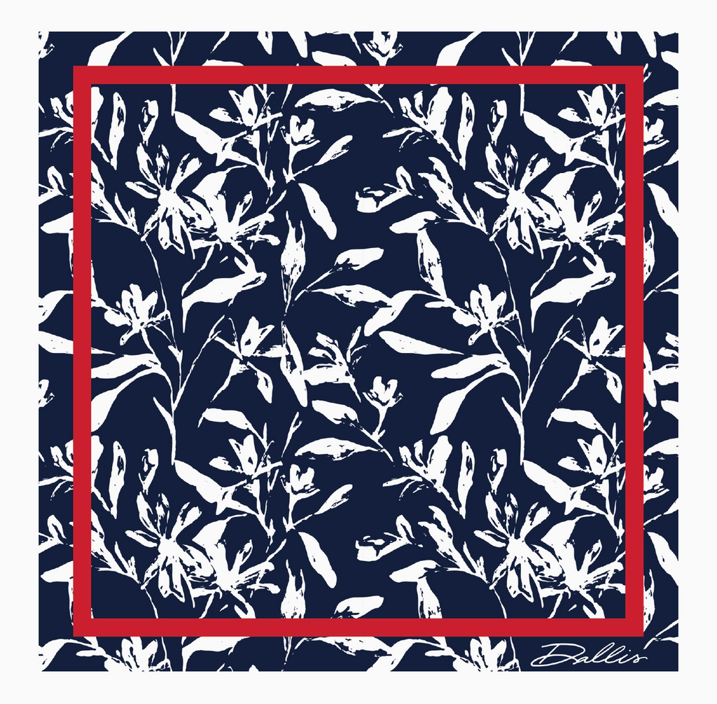 Navy + Red Gameday Scarf