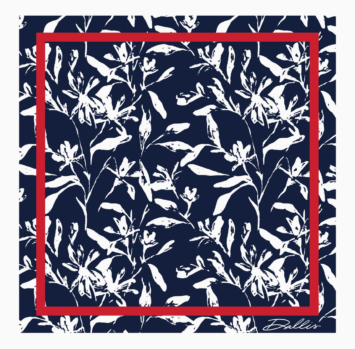 Navy + Red Gameday Scarf