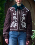 Floral Embroidered Quilted Jacket