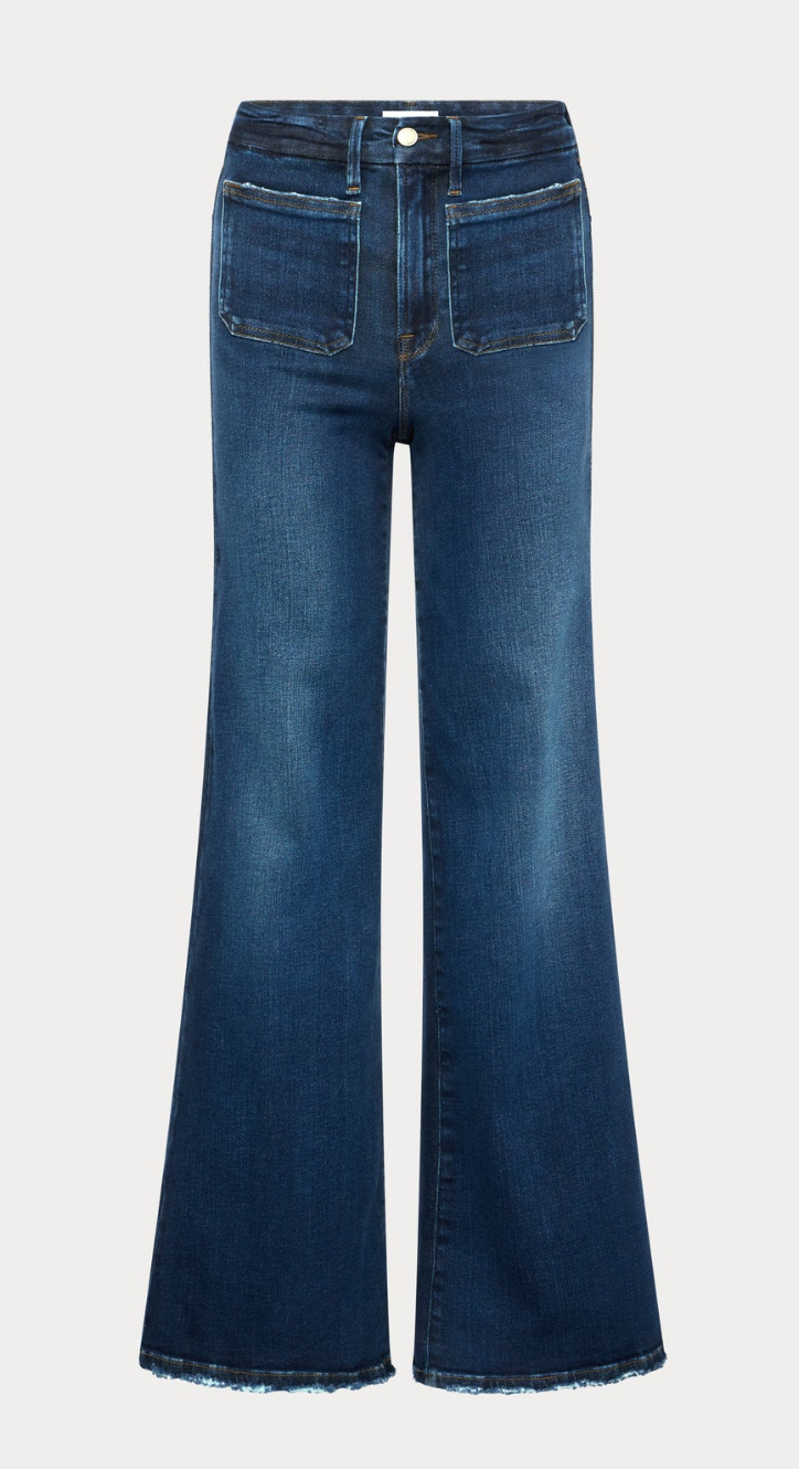 Soft Tech Patch Pocket Palazzo Jeans