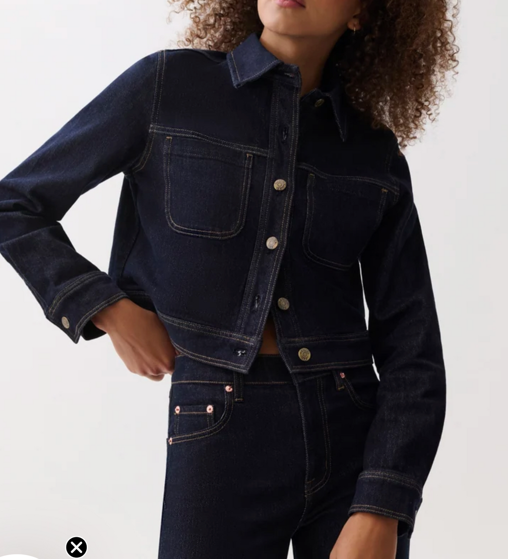 Leonie Cropped Denim Jacket