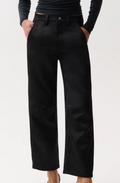 Beau Sateen Seamed Crescent Leg