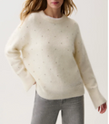 Luna Embellished Crew Neck Sweater