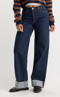 Cuffed Vintage Wide Jeans