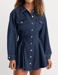 Weightless Fit and Flare Denim Dress